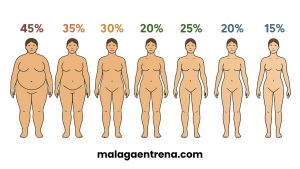 porcentaje de grasa ideal en mujeres